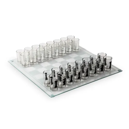 Настольная игра алкогольные шахматы GB066M Glass с стеклянной доской, 35х35 см - фото 3
