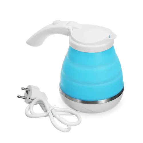 Складной электрический чайник Electric Kettle, силиконовый, портативный, 600 мл, 800 Вт - фото 2