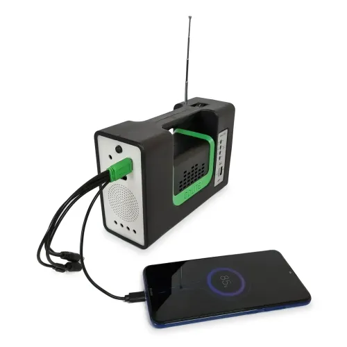 Портативная солнечная система GDLITE GD-10, 10000 мА/ч, с функцией повербанк и выносными лампочками - фото 5