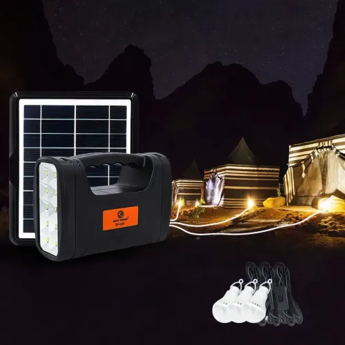 Портативная солнечная система EasyPower EP-351, 2400 мА/ч, с функцией повербанк и выносными лампочками - фото 5