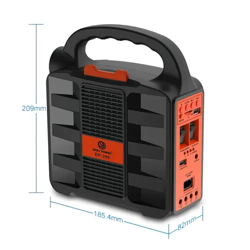 Портативна сонячна система EasyPower EP-396, 4000 мА/год, з функцією повербанк і виносними лампочками - фото 6