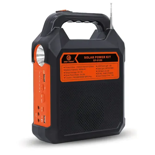 Портативная солнечная система EasyPower EP-0188, 4500 мА/ч, с функцией повербанк и выносными лампочками - фото 3