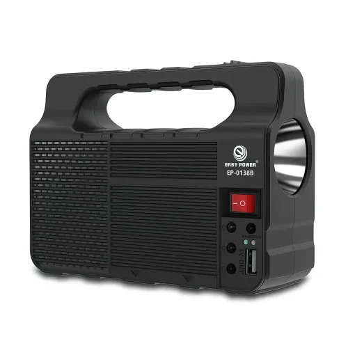Портативная солнечная система EasyPower EP-0138B, 3600 мА/ч, с функцией повербанк и выносными лампочками - фото 2
