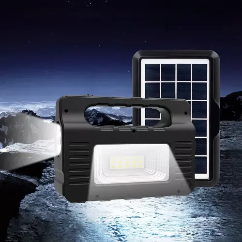 Портативная солнечная система EasyPower EP-0138B, 3600 мА/ч, с функцией повербанк и выносными лампочками - фото 4