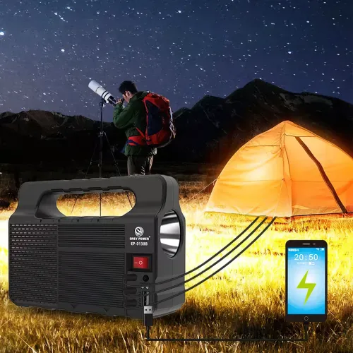 Портативная солнечная система EasyPower EP-0138B, 3600 мА/ч, с функцией повербанк и выносными лампочками - фото 6