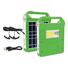 Портативная солнечная система EasyPower EP-038А, 3000 мА/ч, с функцией повербанк и выносными лампочками