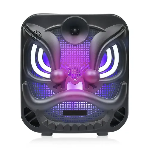 Портативная колонка RX-8130A с RGB подсветкой, 5 Вт, от 2 до 20 кГц, с USB, SD картой и FM радио