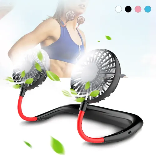 Нашейный USB вентилятор Wearable Fan с зарядкой от MicroUSB, 1200 мА/ч, 4 Вт - фото 3