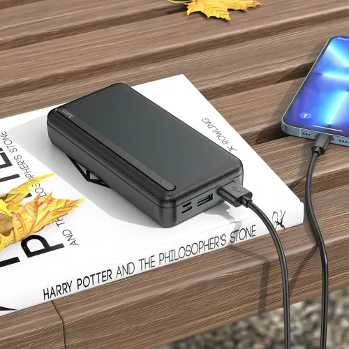 Портативное зарядное устройство HOCO J91A с огнеупорным корпусом, 20000 мА/ч, USB-A, Type-C, Micro-USB - фото 5