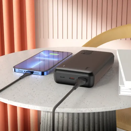 Портативное зарядное устройство HOCO J87A, 20000 мА/ч, USB-A, Type-C, Micro-USB - фото 6