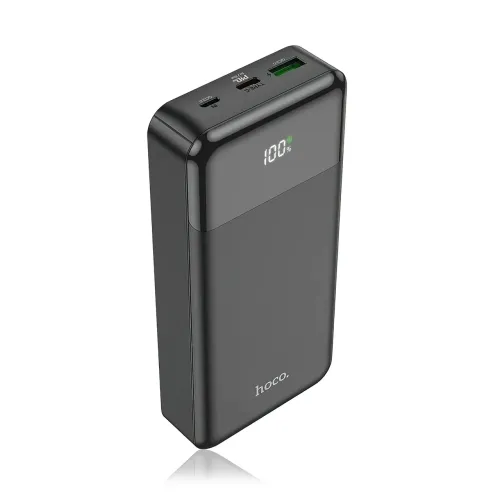 Портативное зарядное устройство HOCO J102A с огнеупорным корпусом, 20000 мА/ч, USB-A, Type-C, Micro-USB - фото 3