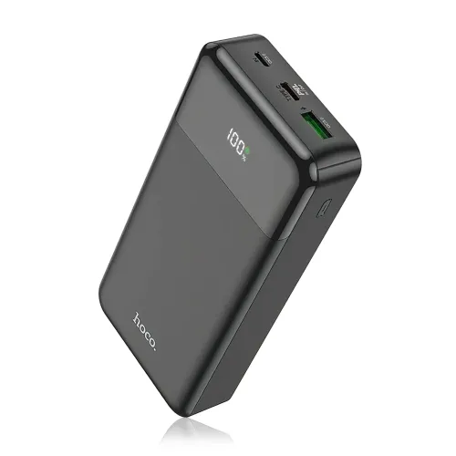 Портативное зарядное устройство HOCO J102A с огнеупорным корпусом, 20000 мА/ч, USB-A, Type-C, Micro-USB - фото 4