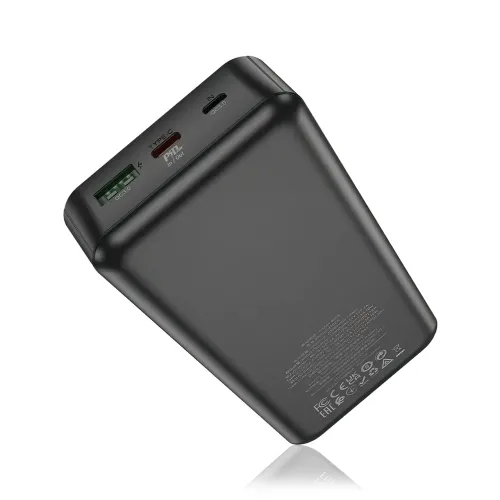 Портативное зарядное устройство HOCO J102A с огнеупорным корпусом, 20000 мА/ч, USB-A, Type-C, Micro-USB - фото 5