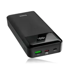 Портативное зарядное устройство HOCO J102A с огнеупорным корпусом, 20000 мА/ч, USB-A, Type-C, Micro-USB