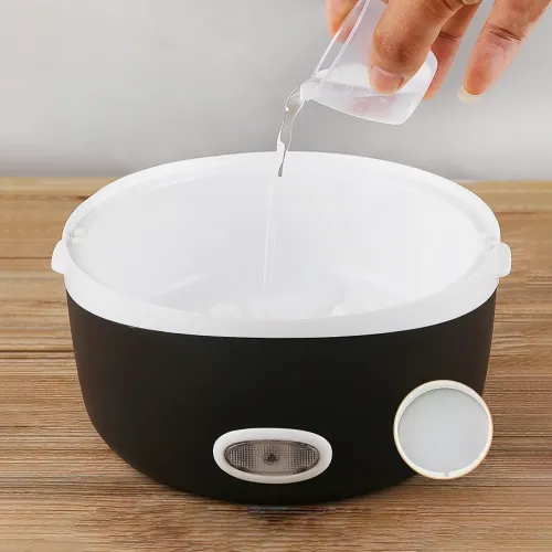 Портативная пароварка Coocking Lunch Box с набором емкостей, 3 уровня, 200 Вт, 2 литра - фото 9