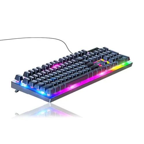 Игровая клавиатура с мышкой Hoco GM18, проводная, с RGB подсветкой, клавиатура 104 кнопки - фото 4