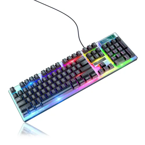 Игровая клавиатура с мышкой Hoco GM18, проводная, с RGB подсветкой, клавиатура 104 кнопки - фото 3