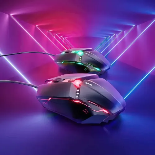 Игровая клавиатура с мышкой Hoco GM18, проводная, с RGB подсветкой, клавиатура 104 кнопки - фото 10