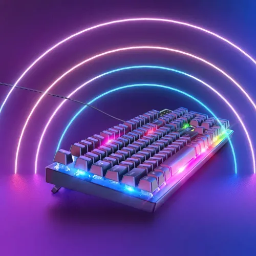 Игровая клавиатура с мышкой Hoco GM18, проводная, с RGB подсветкой, клавиатура 104 кнопки - фото 9