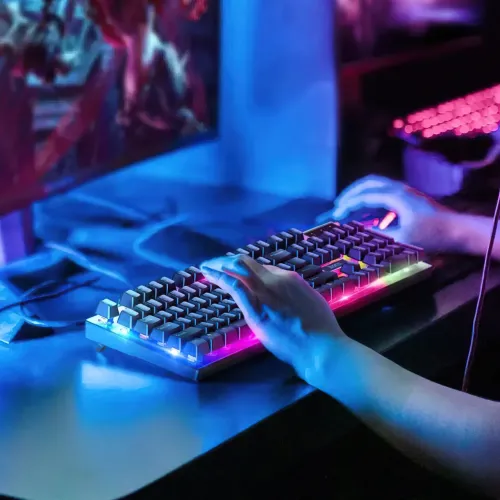 Игровая клавиатура с мышкой Hoco GM18, проводная, с RGB подсветкой, клавиатура 104 кнопки - фото 8