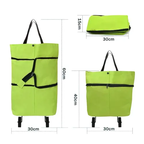 Складная тележка для покупок EcoBag на колесиках, 0.4 кг - фото 8