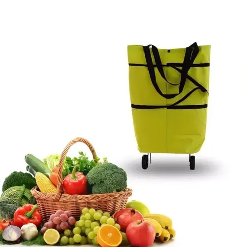 Складная тележка для покупок EcoBag на колесиках, 0.4 кг - фото 3