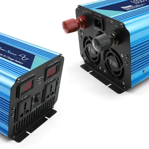 Преобразователь напряжения Wimpex WX-5100, UPS, чистая синусоида, 5000 Вт, 12 В, 20 A - фото 4