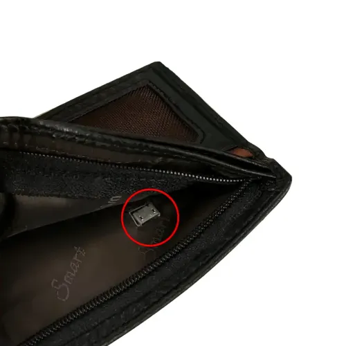 Умный GPS кошелек SmartLB, с Bluetooth, кожаный, квадратный - фото 6