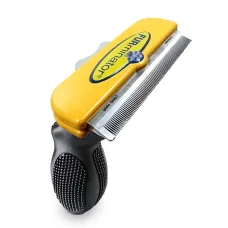 Фурминатор для вычесывания собак FURminator AD-23M1-M1 с кнопкой для чистки шерсти, размер L, лезвие 10 см