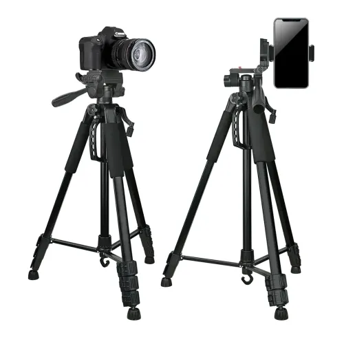 Штатив JIADUODUO Т-1700, треног 1.7 м, нагрузка до 3 кг, с пузырьковым уровнем, алюминиевый