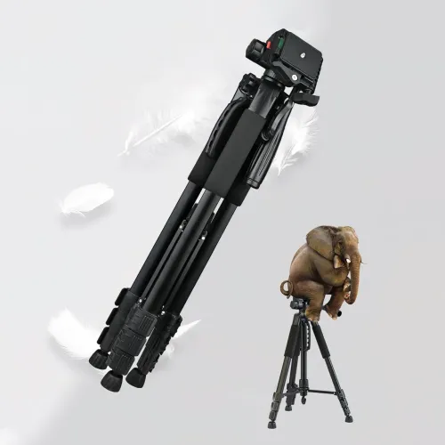 Штатив JIADUODUO Т-1700, треног 1.7 м, нагрузка до 3 кг, с пузырьковым уровнем, алюминиевый - фото 6