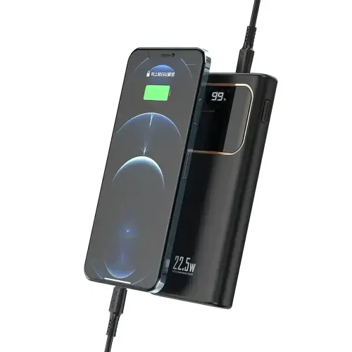 Портативное зарядное устройство LENYES PX288D с огнеупорным корпусом, 20000 мА/ч, USB-A, Type-C, Micro-USB - фото 2