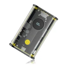 Портативное зарядное устройство LENYES PX152D с огнеупорным корпусом, 10000 мА/ч, USB-A, Type-C