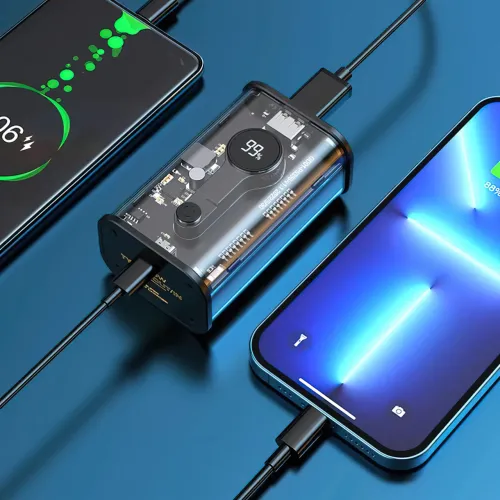 Портативное зарядное устройство LENYES PX152D с огнеупорным корпусом, 10000 мА/ч, USB-A, Type-C - фото 5