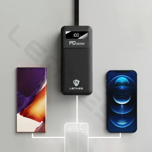 Портативное зарядное устройство LENYES PX421D с огнеупорным корпусом, 40000 мА/ч, USB-A, Type-C, Micro-USB - фото 2