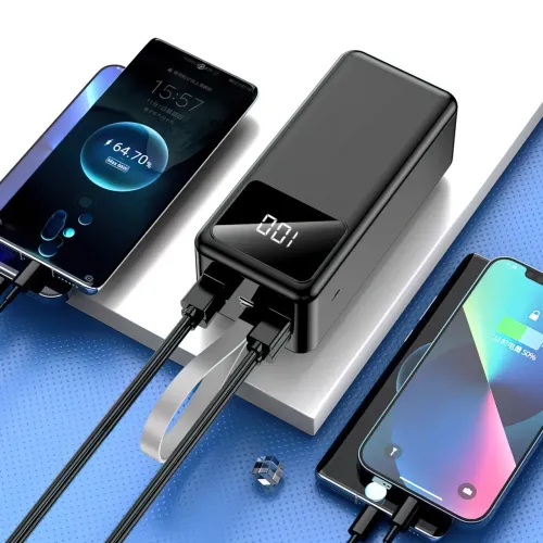 Портативное зарядное устройство LENYES PX421D с огнеупорным корпусом, 40000 мА/ч, USB-A, Type-C, Micro-USB - фото 4