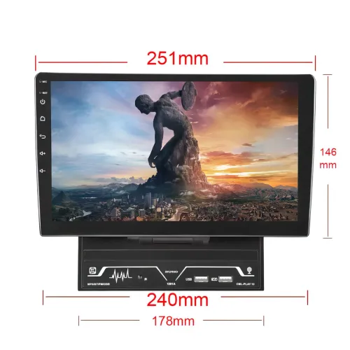 Автомагнитола PI-808, 10.1, 2DIN, GPS, Android 7.1.1, Wi-Fi, Bluetooth, USB, 2 Гб, 4 ядра - фото 8