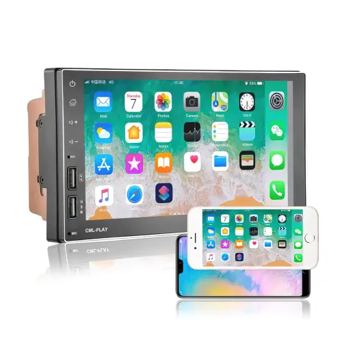 Автомагнитола PI-8708U, 7, 2DIN, GPS, Android 10.1, Wi-Fi, Bluetooth, USB, 16 Гб - фото 2