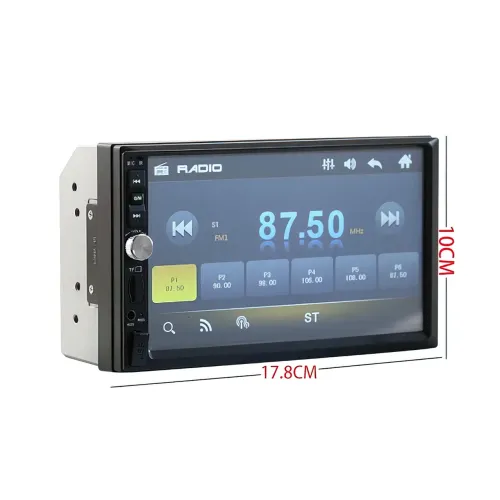 Автомагнитола 7022CRB, 7, 2DIN, Bluetooth, USB, с слотом для карты памяти, TFT экран - фото 5
