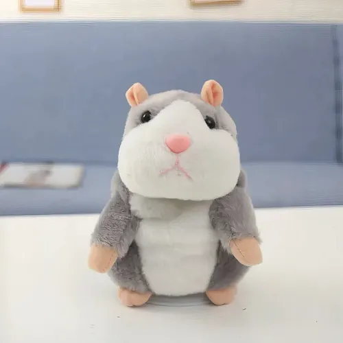 Игрушка говорящий хомяк HG-115, повторяет фразы, для детей от 2 лет, на батарейках - фото 2