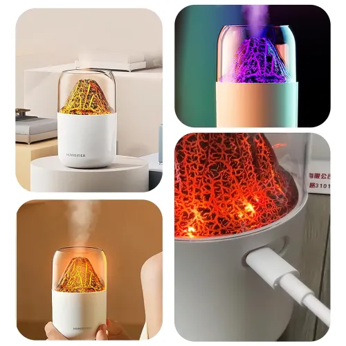 Увлажнитель воздуха LAMP JSQ-1, ночник, вулкан, 280 мл, 2 Вт, 2 режима работы - фото 5