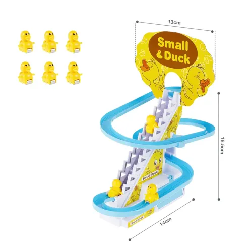 Интерактивная игра Утиная трасса Small Duck, горка эскалатор, музыкальная, 3 утят, на батарейках АА - фото 6