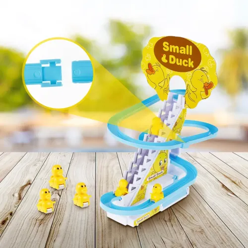 Интерактивная игра Утиная трасса Small Duck, горка эскалатор, музыкальная, 3 утят, на батарейках АА - фото 4