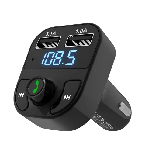 Прикуриватель с функцией FM Модулятора CAR X8, трансмиттер для авто с Bluetooth, MP3 - фото 2