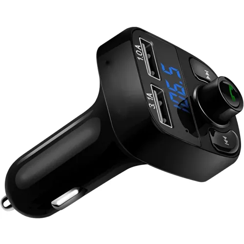 Прикуриватель с функцией FM Модулятора CAR X8, трансмиттер для авто с Bluetooth, MP3 - фото 4