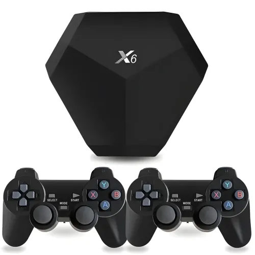 Игровая приставка GAME X6 4k 64Gb, 15000 Ретро Игр, 2 беспроводных джойстика - фото 2