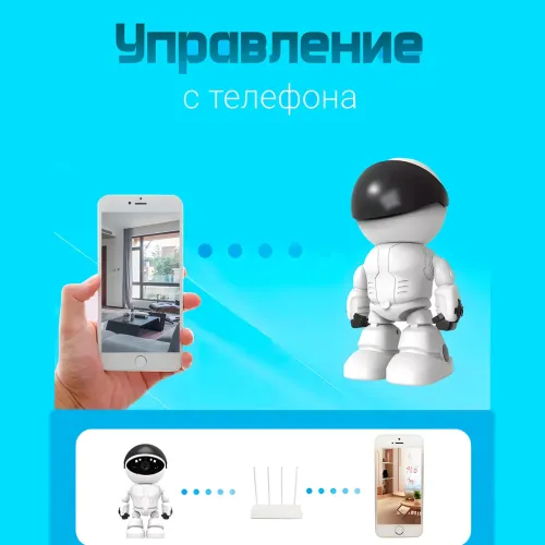 Камера видеонаблюдения A160 WiFI, 360°, HD - фото 3