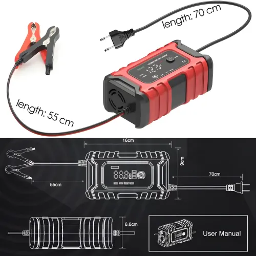 Зарядное устройство для аккумуляторов 12V мощностью 5 Ah Battery Charger TK360 - фото 8