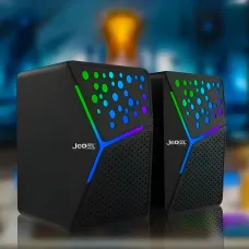 Колонки для компьютера и ноутбука JEDEL S554 RGB 2.0 USB, 6вт, С подсветкой