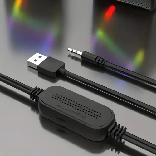 Колонки для компьютера и ноутбука JEDEL S554 RGB 2.0 USB, 6вт, С подсветкой - фото 3